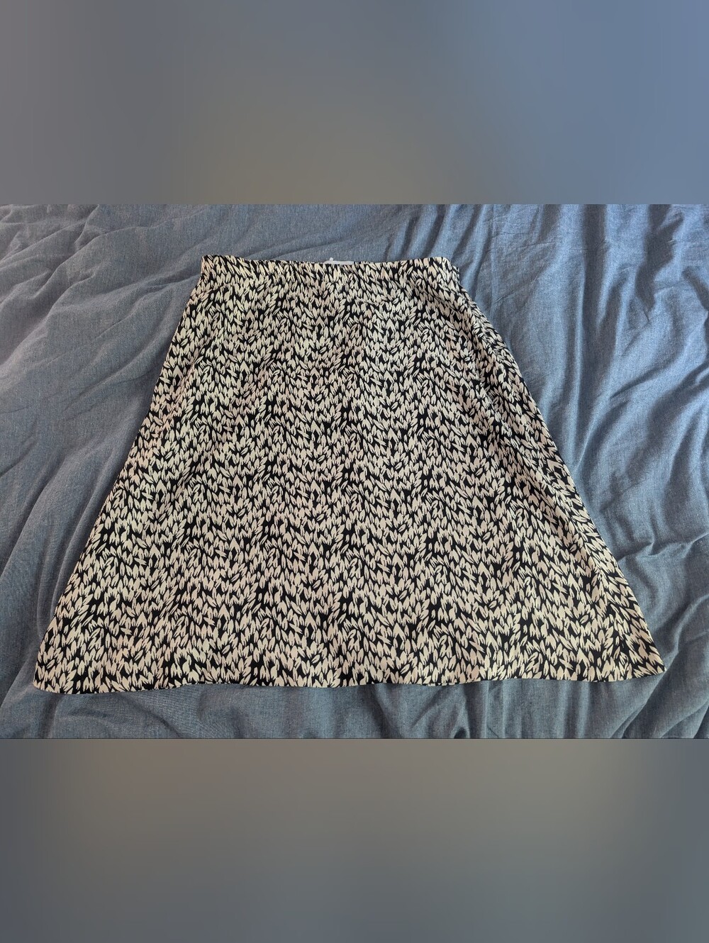 Carmen Marc Valvo Patterned A-line Skirt